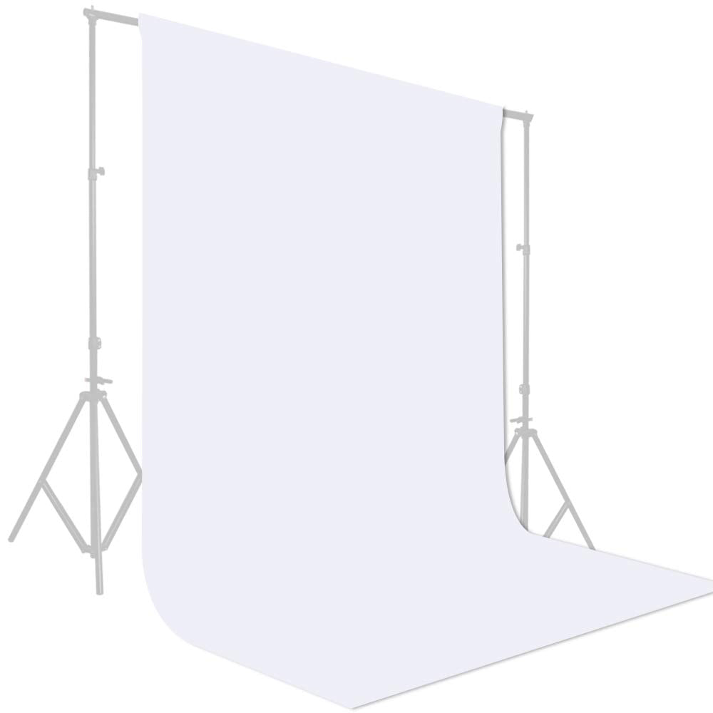 GFCC 8FTX10FT Ivory Backdrop Background for Photography Photo Booth Backdrop for Photoshoot Background Screen Video Recording Parties Curtain