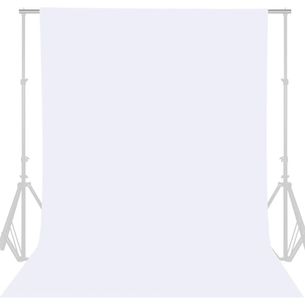 GFCC 8FTX10FT Ivory Backdrop Background for Photography Photo Booth Backdrop for Photoshoot Background Screen Video Recording Parties Curtain