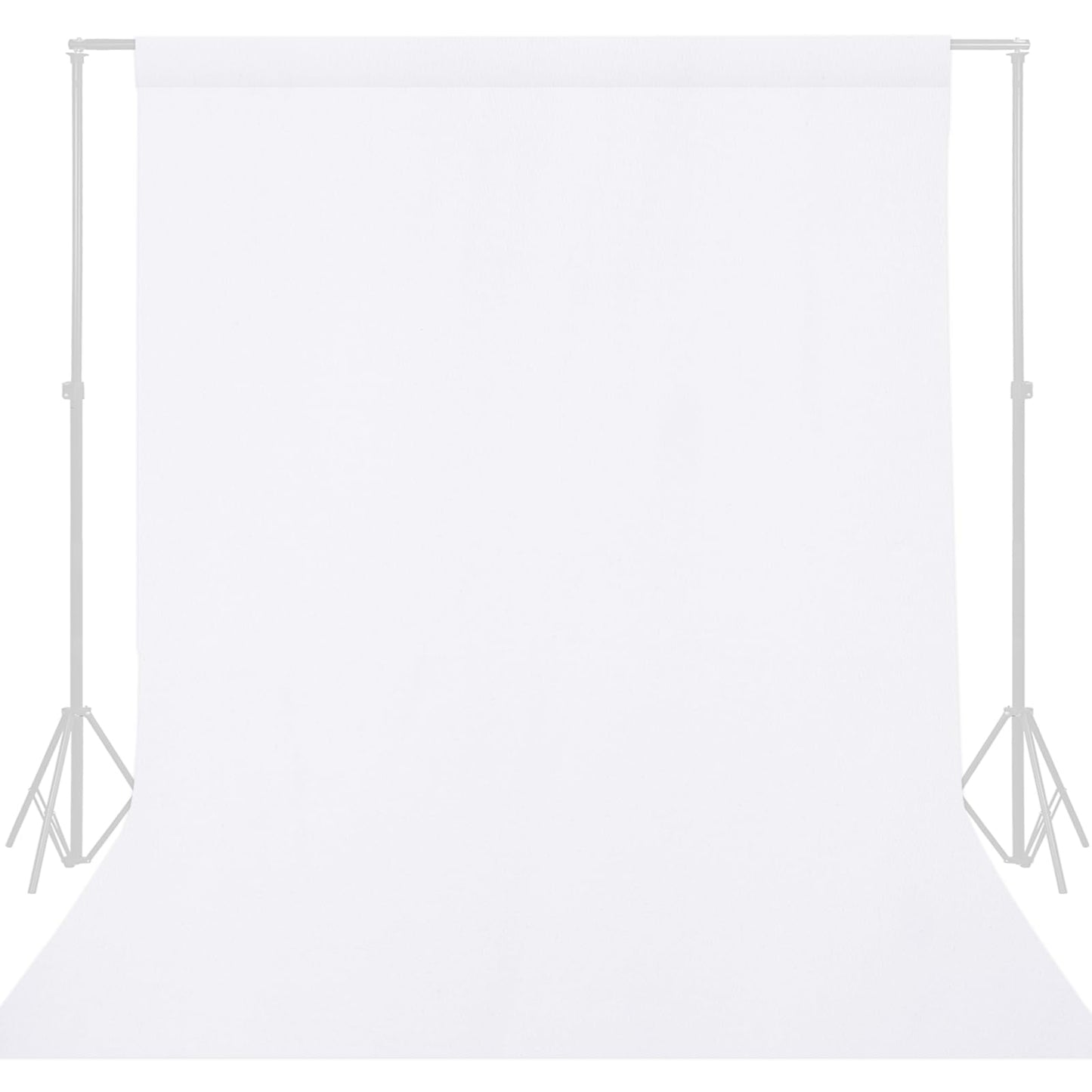 GFCC 8FTX10FT Ivory Backdrop Background for Photography Photo Booth Backdrop for Photoshoot Background Screen Video Recording Parties Curtain