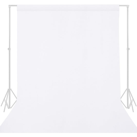 GFCC 8FTX10FT Ivory Backdrop Background for Photography Photo Booth Backdrop for Photoshoot Background Screen Video Recording Parties Curtain