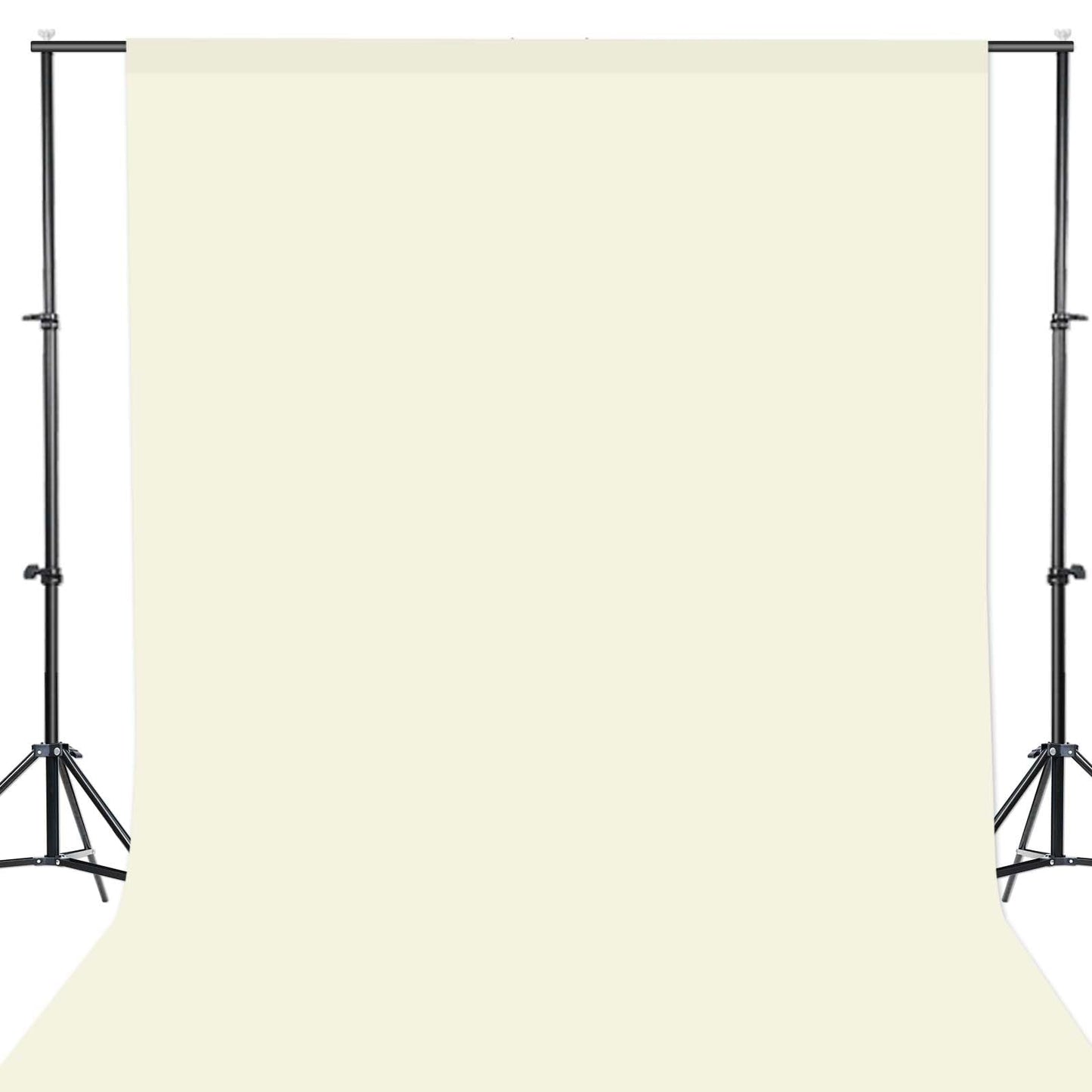 GFCC 8FTX10FT Ivory Backdrop Background for Photography Photo Booth Backdrop for Photoshoot Background Screen Video Recording Parties Curtain