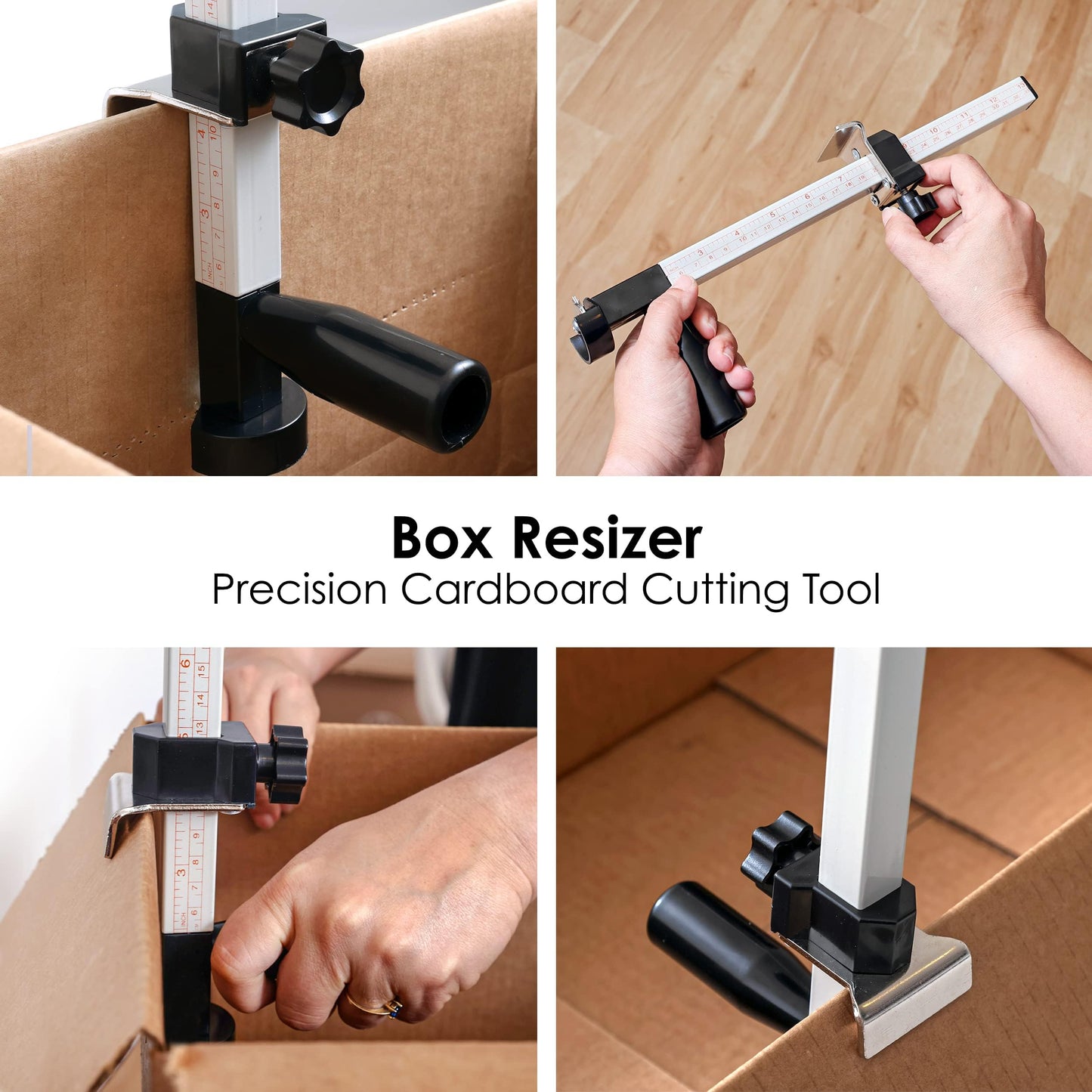 Box Resizer Tool with Scoring Wheel - Cardboard Box reducer to Customize Shipping Boxes - Box scorer Tool